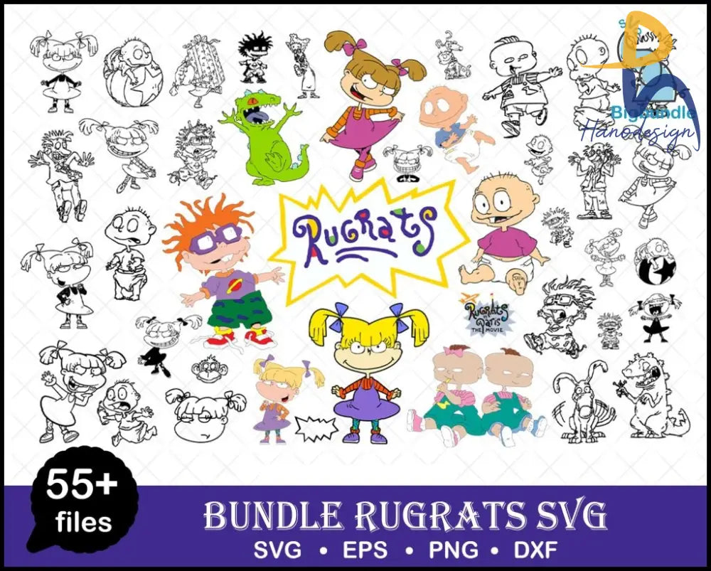 Rugrats Svg Bundle Tommy Chuckie Finster Rugrats Set Rugrats Svg Hanodesigns 0458