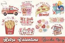 10 Valentines Day Retro Bundle Valentine Sublimation Design Digital Download Vlt15122216 Svg