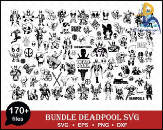 110+ Deadpool Svg Bundle Superhero Marvel Svg