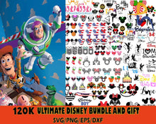 120K+ Mega Bundle Disney Designs Fun Svg Big Svg And For Cricut Files Clipart Svg