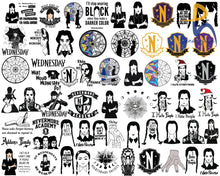 125+ Wednesday Addams Svg Bundle Family Halloween Png Cut File For Cricut Svg