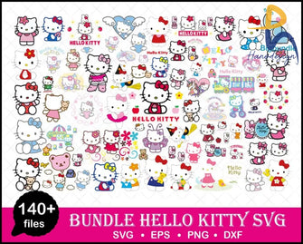 140+ Hello Kitty Bundle Svg Kitty Eps Png Dxf Svg
