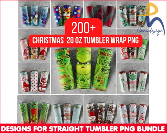 200 Christmas Tumbler Sublimation - Design Crm12112204 Svg