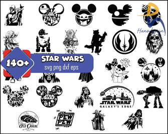 2023 Star Wars Svg Characters Svg Png Eps Dxf Back And White Disney