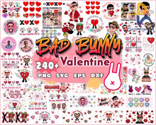 240+ Bad Bunny Valentines Bundle Valentine Svg Png Eps Dxf Design - Digital Download Svg