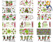 25+ Christmas Grinch Libbey Glass Can Wrap Png Bundle Svg