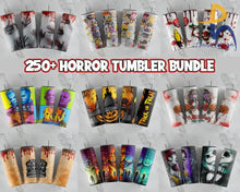 250+ Horror Designs Tumbler Bundle Halloween Png 20Oz Tumbler Wrap Full Wrap Digital Downloads Svg