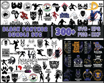 300+ Bundle Wakanda Forever Black Panther 2 - Svg Png Dxf Eps Svg