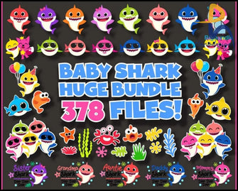 378+ Baby Shark Svg Mega Bundle Svg Eps Png Dxf Svg