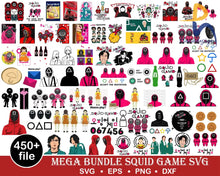450+ Squid Game Svg Bundle Kdrama Svg Games Clipart Logo Png Shirt Dxf Eps