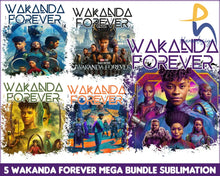 5+Wakanda Forever Black Panther 2 - Wakanda Sublimation Svg