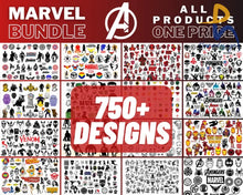 750+ Marvel Svg Bundle Superhero Digital Avengers Clipart Hero Stickers Svg