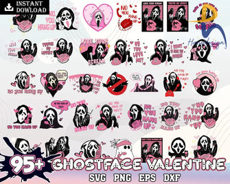 95+ Ghostface Valentine Bundle Valentines Day Svg Svg Png Eps Dxf Design Digital Download Svg