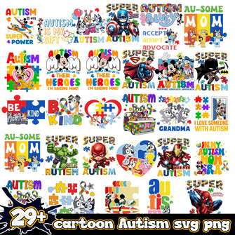 Autism Bundle 29+ PNG SVG