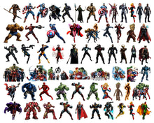 240+ Avengers png Bundle, Superhero Digital Bundle, Avengers Clipart, Superhero Bundle SVG, Hero Stickers