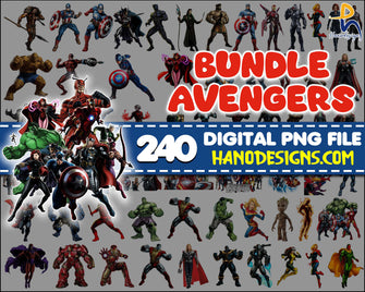 240+ Avengers png Bundle, Superhero Digital Bundle, Avengers Clipart, Superhero Bundle SVG, Hero Stickers
