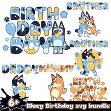 Bluey Birthday Bundle 6+ SVG