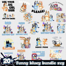 Funny Bluey Bundle 20+ SVG