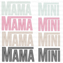 Checkered Retro Mama PNG