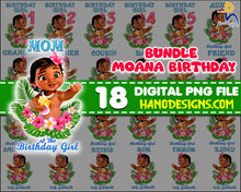 PNG, T-Shirt Baby Moana Birthday Girl Png Digital File , Iron Transfer Moana Baby Mommy ,Daddy Birthday Girl Personalized, Digital Files