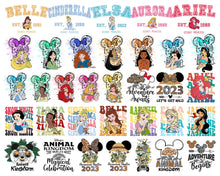 Disney Princess 2023 PNG, Princess Clipart, Princess Girl bundle , Magical Kingdom