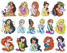 Disney Princess Bundle png, Disney Princess Clip Art, Instant download