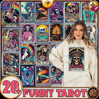 Snarky Funny Tarot Card Bundle 20+ PNG
