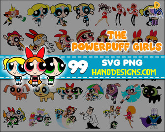PowerPuff Girls Svg, PowerPuff Girls, Powerpuff Girls Clipart, Powerpuff Girls Bundle, Digital Download, Cricut File, Cut File
