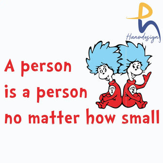 A Person Is A No Matter How Small Svg The Cat In The Hat Dr Seuss Png Dxf Eps File Dr05012144 Svg