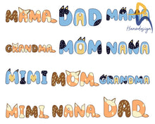 Bluey Mama Png Bundle Heeler Mom Gift Shirt Cartoon Cute Svg