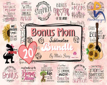 Bonus Mom Bundle Sublimation Mothers Day Png Mtd04 Svg