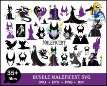 Bundle 35+ Maleficent Svg Silhouette Cut Files Clipart For Cricut Dxf Eps Png Digital Download Svg