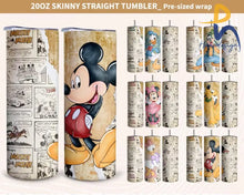 Bundle Retro Cartoon Digital Tumbler Sublimation Design Download Wrap Skinny Png Svg