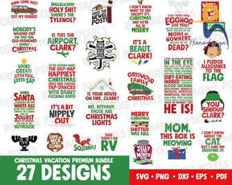 Christmas Vacation Bundle 27 Designs Layered Svg Quotes Clark Griswold Highquality Svg