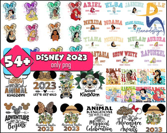 Disney Layered Png Bundle Princess Mickey Minnie Frozen Toy Story Png Little Mermaid Svg Winnie The