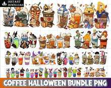 Halloween Coffee Png Boo Latte Fall Png Horror Digital File Svg