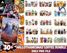 Happy Hallothanksmas Coffee Bundle Png Clipart Fall Halloween Png Christmas Svg