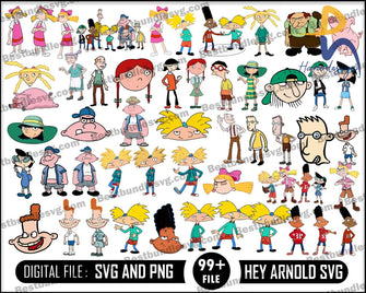 Hey Arnold Svg Cartoon Disney Svg Digital Download