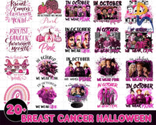 In October We Wear Pink Png Witch Halloween Breast Cancer Ribbon Svg
