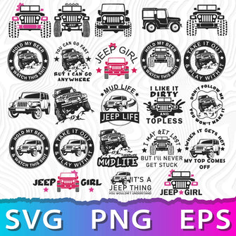Jeep Bundle PNG SVG