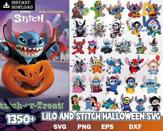 Lilo And Stitch Bundles Svg Disney Monster Little Girl Friendship Cartoon