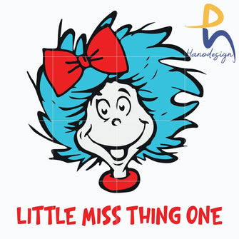 Little Miss Thing One Svg Dr Seuss Png Dxf Eps File Dr0302217 Svg