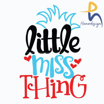 Little Miss Thing Svg Dr Seuss Png Dxf Eps Digital File Dr0302211 Svg