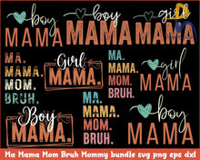Ma Mama Mom Bruh Mommy And Me Funny Svg Happy Mother Day Mothers Life Motherhood