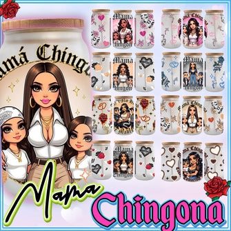 Mama Chicano Glass Can Libbey Bundle