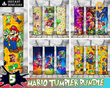 Mario Tumbler - Super Png Design Digital Download Svg