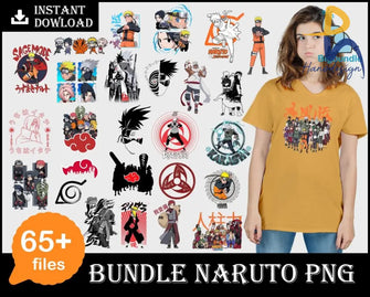 Naruto Svg Vector Bundle Naruto Cutfile Silhouette Anime Svg