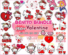 New 150+ Valentine Hello Kitty Bundle Kawaii Kitty Svg Png Eps Dxf Cut File Digital Download Svg