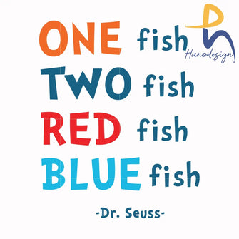 One Fish Two Red Blue Svg Png Dxf Eps File Dr00089 Svg