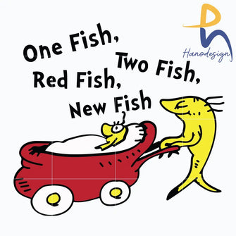One Fish Two Red New Svg Dr Seuss Png Dxf Eps Digital File Dr0601219 Svg